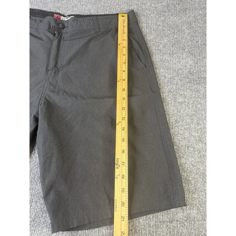 Mic Bros Men's Hybrid Shorts Size 34 Gray Stretch Casual Flat Front